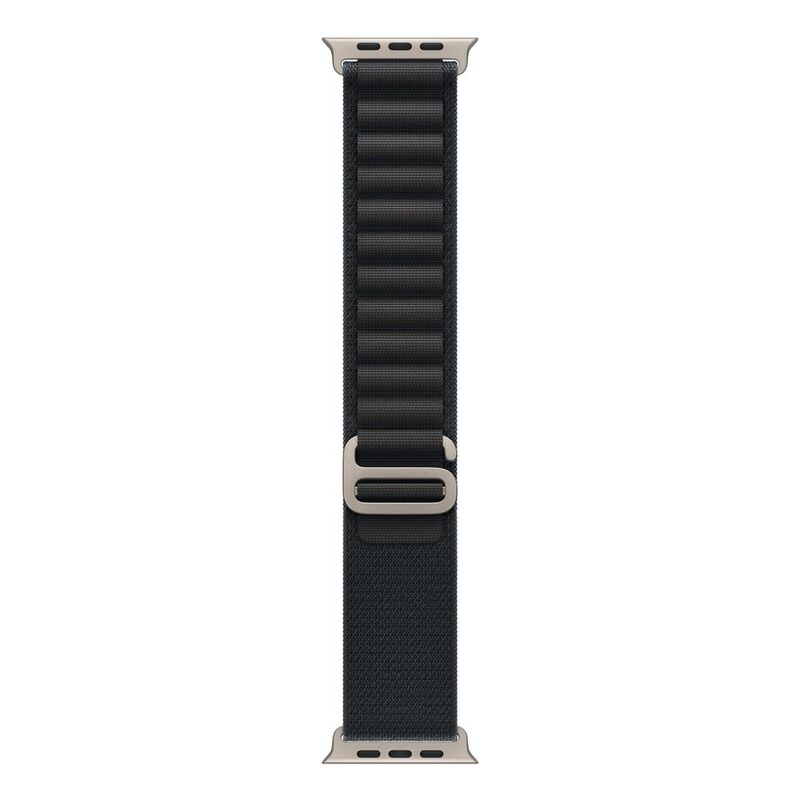 Apple 49mm Black Alpine Loop - Medium - Natural Titanium Finish Apple 49mm Black Alpine Loop - Medium - Natural Titanium Finish