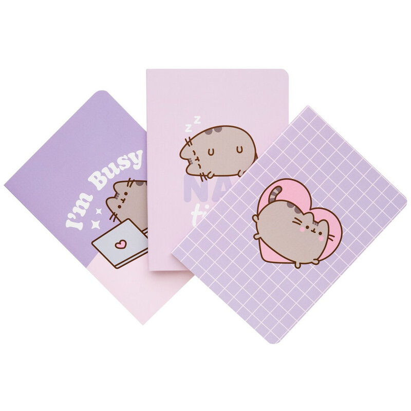 Erik Pusheen Moments Pack of 3 A6 Notebooks Erik Pusheen Moments Pack of 3 A6 Notebooks