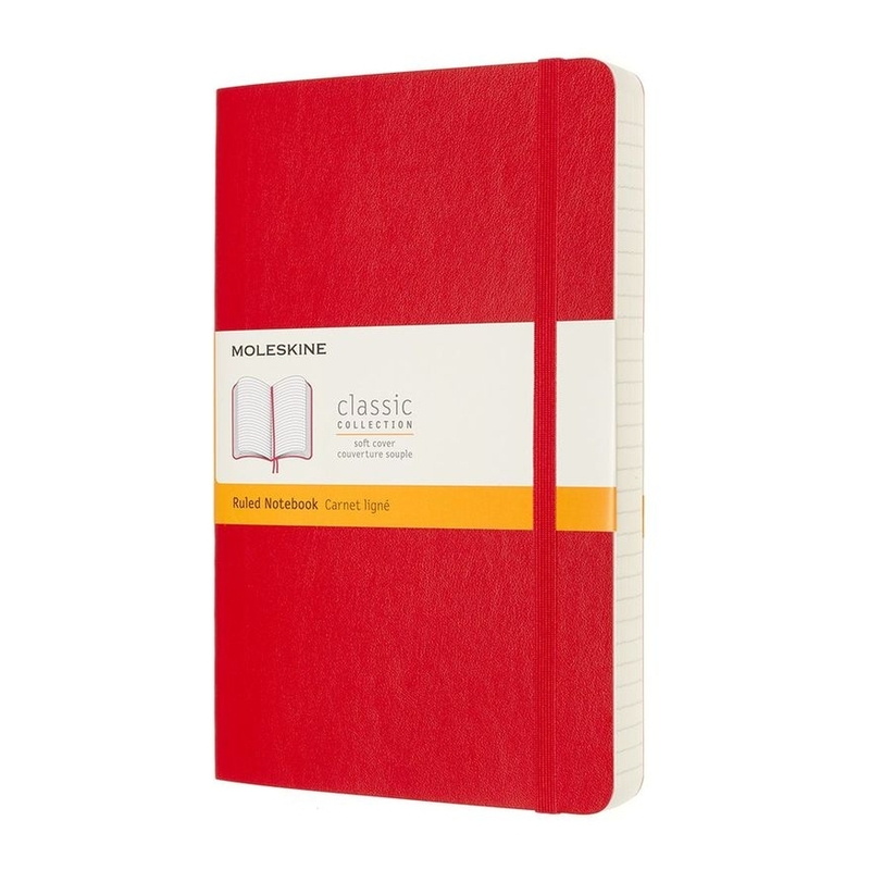 Moleskine Notebook Large Expanded Ruled - Scarlet Red Soft