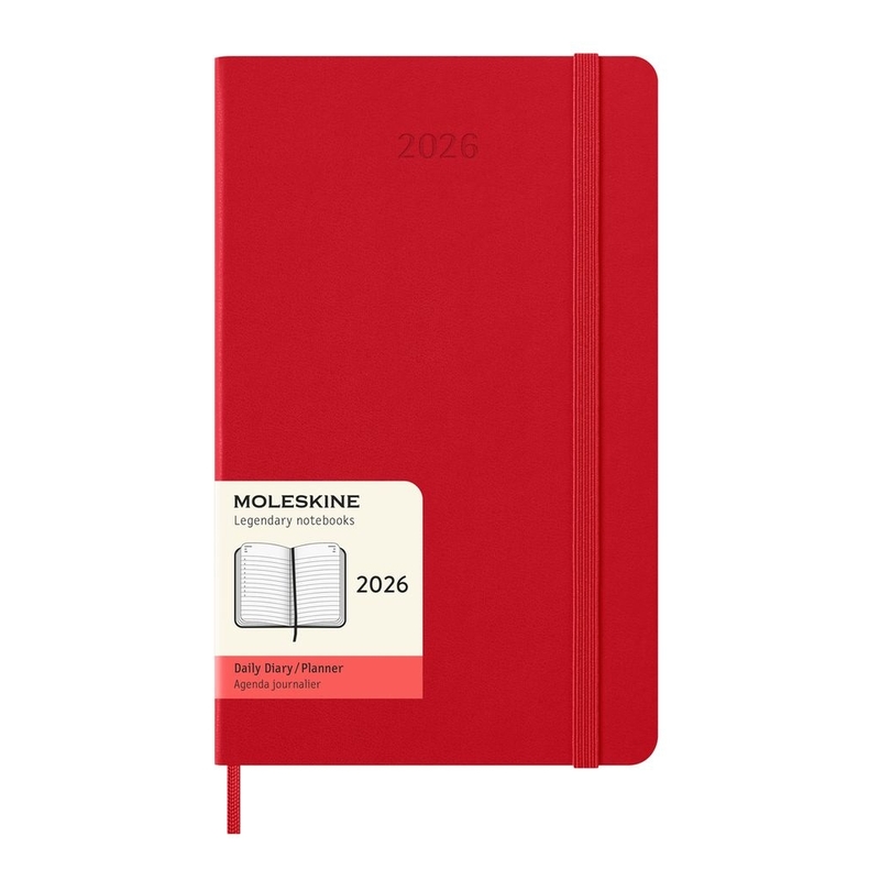 Moleskine 12M Daily Large Scarlet Red Hard