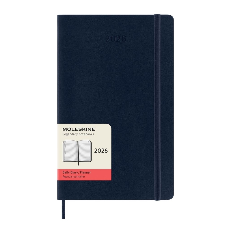 Moleskine 12M Daily Large Sapphire Blue Soft