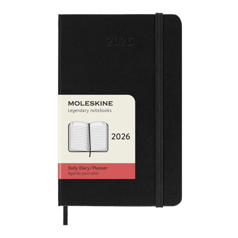 Moleskine 12M Daily Pocket Black Hard Moleskine 12M Daily Pocket Black Hard