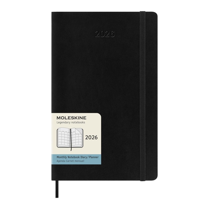 Moleskine 12M Monthly Large Black Soft Moleskine 12M Monthly Large Black Soft