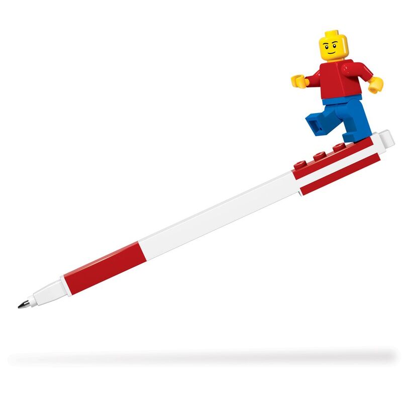 LEGO IQ Pen Pal Gel Pen With Minifigure - Red LEGO IQ Pen Pal Gel Pen With Minifigure - Red
