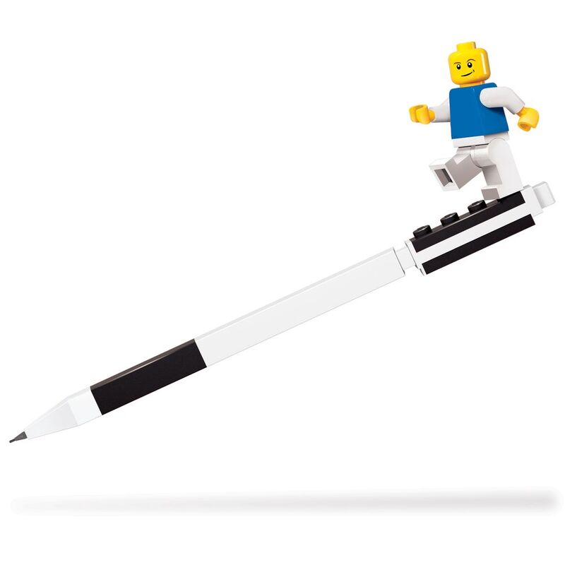LEGO IQ Pen Pal Mechanical Pencil With Minifigure - Black LEGO IQ Pen Pal Mechanical Pencil With Minifigure - Black
