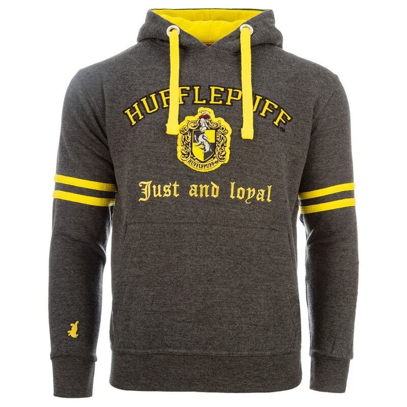GWCC Harry Potter Applique Unisex Hufflepuff Hooded Sweat-Shirt GWCC Harry Potter Applique Unisex Hufflepuff Hooded Sweat-Shirt