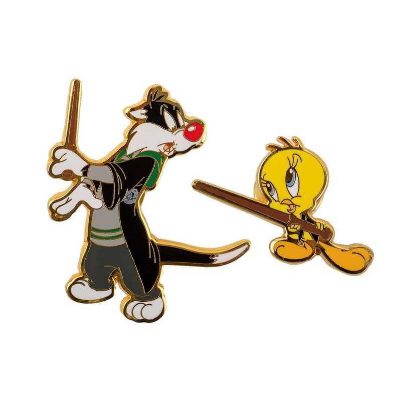 Cinereplicas Harry Potter Pins - Tweety & Sylvester At Hogwarts (Set of 2)