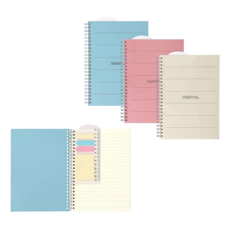 Foldermate Spiral B5 Notebook 70 Sheets Ruled - Wewrite (Assorted - Includes 1) Foldermate Spiral B5 Notebook 70 Sheets Ruled - Wewrite (Assorted - Includes 1)