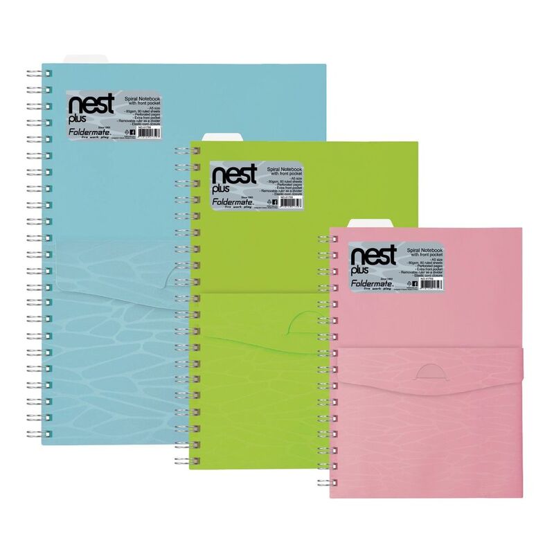 Foldermate 5-Subject Notebook B5 150 Sheets - Pastel Colors Np (Assorted - Includes 1) Foldermate 5-Subject Notebook B5 150 Sheets - Pastel Colors Np (Assorted - Includes 1)