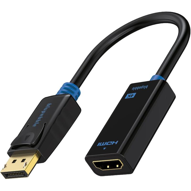 Blupebble 4K Dp to HDMI Adapter Blupebble 4K Dp to HDMI Adapter