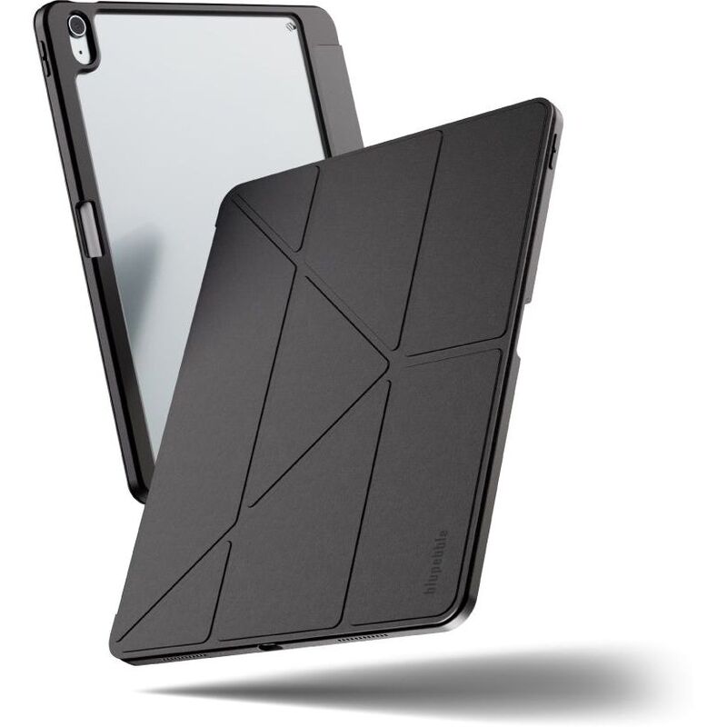 Blupebble New Yorker Slim Case with Y-Fold Stand for iPad Air 11 Inch 2024 - Black