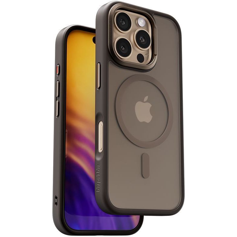 Blupebble Hybrid Matte Case Compatible with Magsafe iPhone 16 Pro 6.3-Inch- Rose Gold