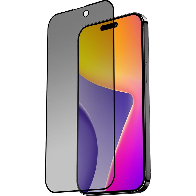 Blupebble Graphene Rock Series Tempered Glass 2.5D Screen Protector with Applicator Privacy for iPhone 16
