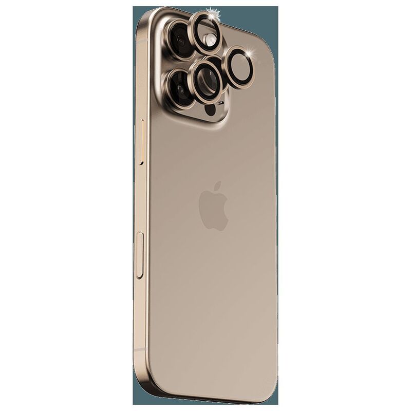 Blupebble Graphene Camera Glass Lens for iPhone 16 Pro & iPhone 16 Pro Max - Natural Titanium Blupebble Graphene Camera Glass Lens for iPhone 16 Pro & iPhone 16 Pro Max - Natural Titanium