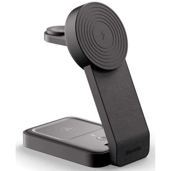 Blupebble 3-in-1 Qi2 Wireless Foldable Magsafe Charging Stand Black Bp-3In1Qi2 - Black