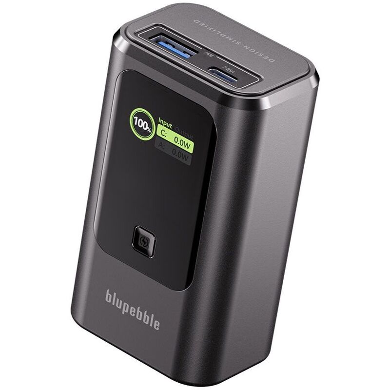 Blupebble Powerpod 10000mAh 35W LED Indicator with USB-C & USB-A Port Powerbank