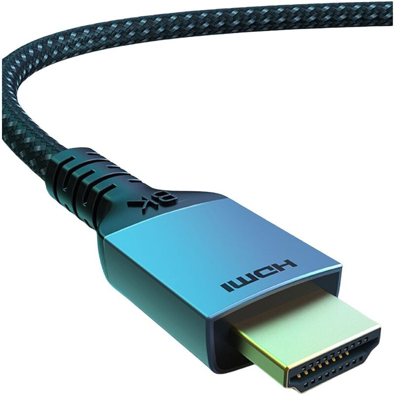 Blupebble 8K Ultra HDMI 2.1 Cable (Ultra High Speed HDMI Cable Support 8K/60Hz/ 4K/144Hz) 5 Meter Blupebble 8K Ultra HDMI 2.1 Cable (Ultra High Speed HDMI Cable Support 8K/60Hz/ 4K/144Hz) 5 Meter