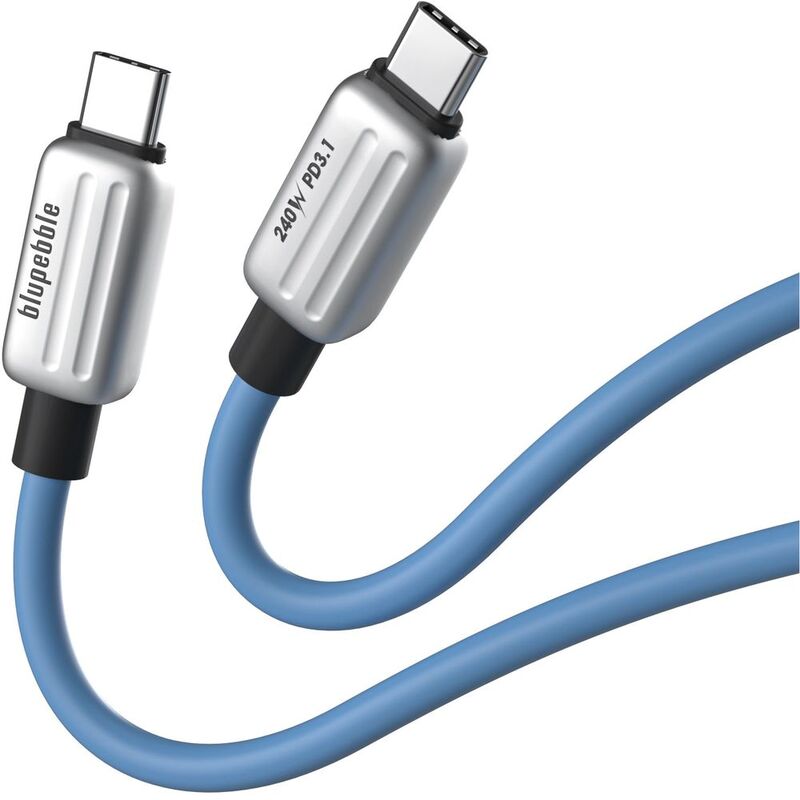Blupebble Powerflow USB-C to USB-C 240W PD3.1 Cable 2M - Blue
