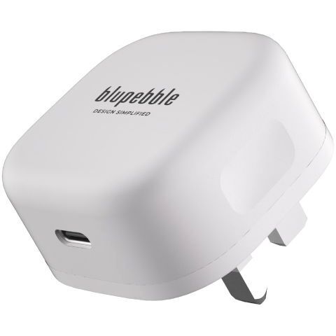 Blupebble Single Port PD Gan 30W Fast Charging - White