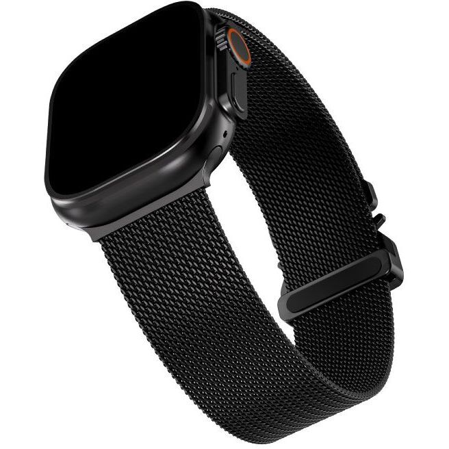 Blupebble Luxora Stainless Steel Milanese Loop Watch Band with Exquisite Woven Design for Apple Watch - Black Blupebble Luxora Stainless Steel Milanese Loop Watch Band with Exquisite Woven Design for Apple Watch - Black
