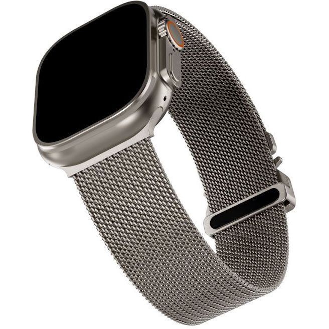 Blupebble Luxora Stainless Steel Milanese Loop Watch Band with Exquisite Woven Design for Apple Watch - Titanium Blupebble Luxora Stainless Steel Milanese Loop Watch Band with Exquisite Woven Design for Apple Watch - Titanium