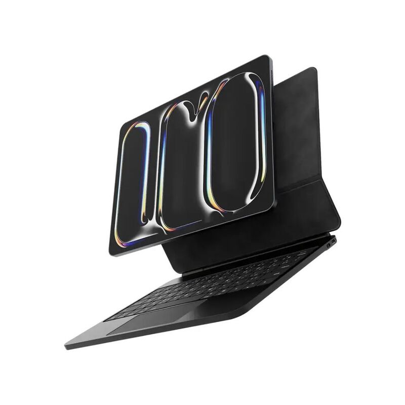 Powerology Smartcase Pro+ Wireless Keyboard Case Designed for iPad Pro 11 (M4) - Black