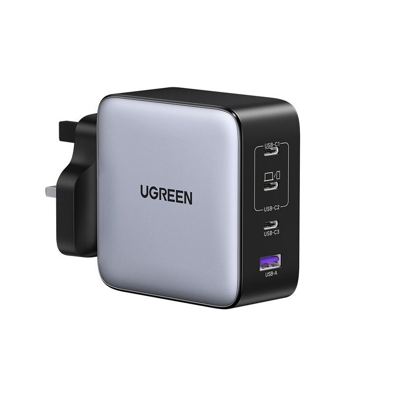 Ugreen 200W 4-Port Gan Fast Charger USB-A 22.5W + USB-C1 140W + C2 100W + C3 30W (UK) - Grey Ugreen 200W 4-Port Gan Fast Charger USB-A 22.5W + USB-C1 140W + C2 100W + C3 30W (UK) - Grey