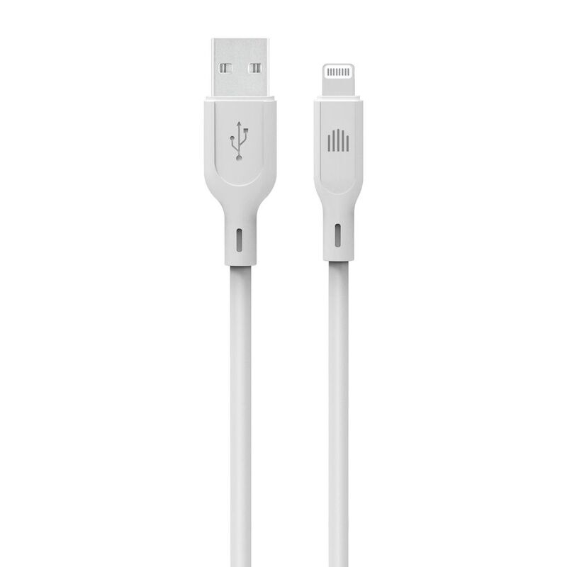 Dviced Cable USB-A To Lightning Silicone 1.25M - White Dviced Cable USB-A To Lightning Silicone 1.25M - White