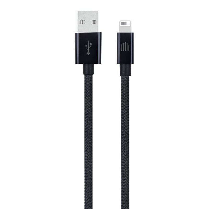 Dviced Cable USB-A To Lightning Nylon Textile 0.25M - Black