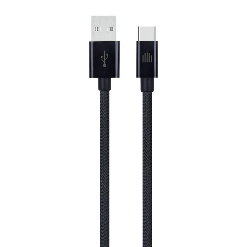 Dviced Cable USB-A To USB-C Nylon Textile 1.25M - Black Dviced Cable USB-A To USB-C Nylon Textile 1.25M - Black