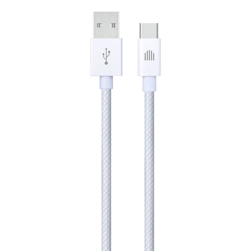 Dviced Cable USB-A To USB-C Nylon Textile 1.25M - White Dviced Cable USB-A To USB-C Nylon Textile 1.25M - White