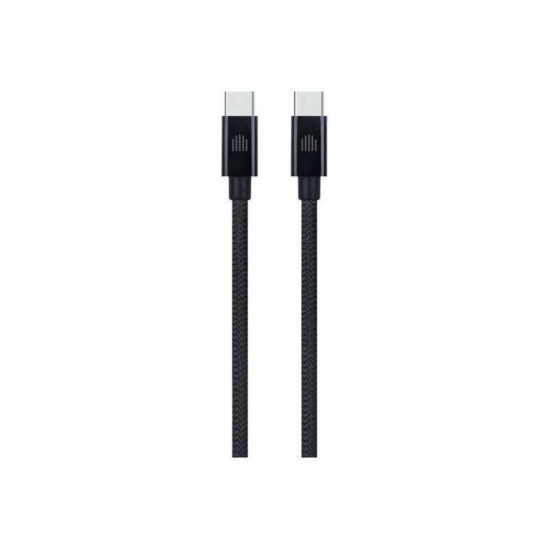 Dviced Cable USB-C To USB-C Nylon Textile 0.25M - Black Dviced Cable USB-C To USB-C Nylon Textile 0.25M - Black