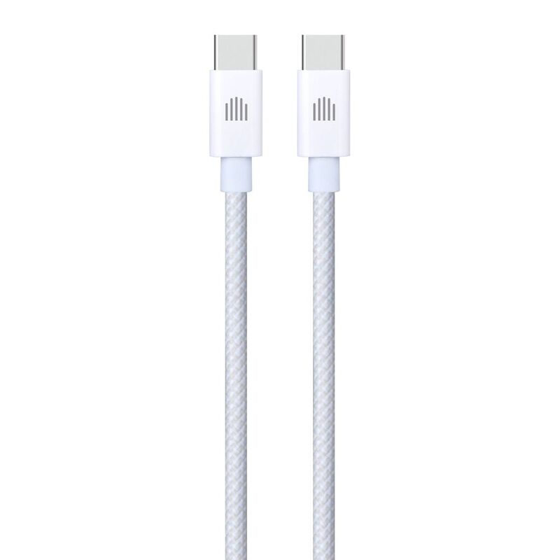 Dviced Cable USB-C To USB-C Nylon Textile 1.25M - White