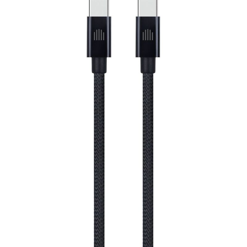 Dviced Cable USB-C To USB-C Nylon Textile 3M - Black Dviced Cable USB-C To USB-C Nylon Textile 3M - Black