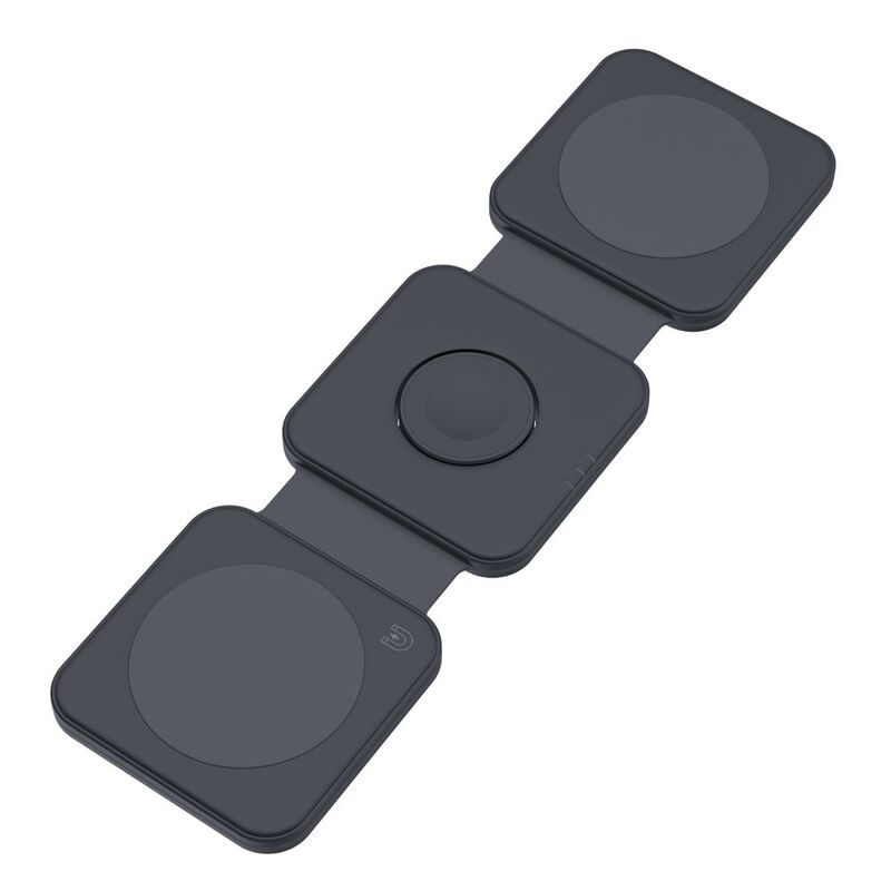 Dviced 3-In-1 Foldable Magnetic Wireless Charger - Black Dviced 3-In-1 Foldable Magnetic Wireless Charger - Black