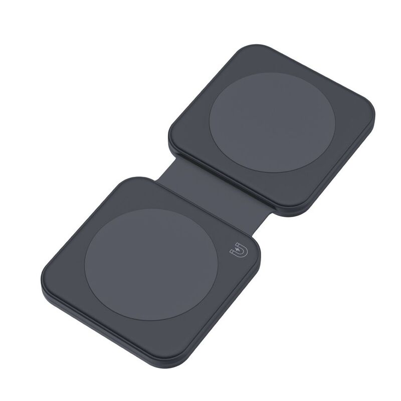 Dviced 2-In-1 Foldable Magnetic Wireless Charger - Black Dviced 2-In-1 Foldable Magnetic Wireless Charger - Black