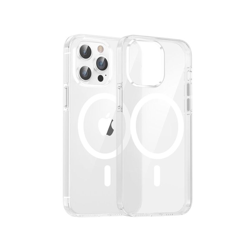 Dviced Magsafe iPhone 15 Pro Max Clear Case - White