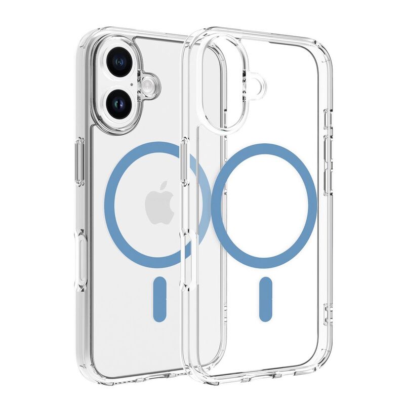 Dviced Magsafe iPhone 16 Case Clear - Blue Dviced Magsafe iPhone 16 Case Clear - Blue