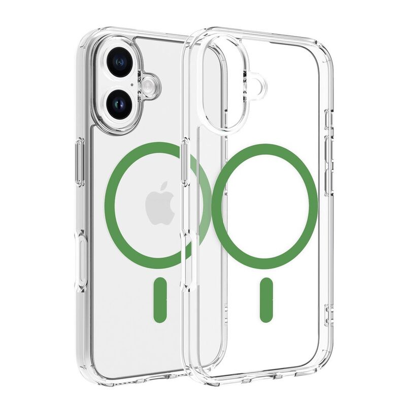 Dviced Magsafe iPhone 16 Case Clear - Green Dviced Magsafe iPhone 16 Case Clear - Green