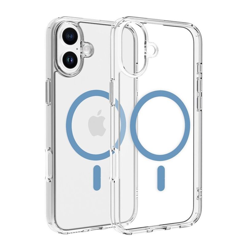 Dviced Magsafe iPhone 16 Plus Case Clear - Blue Dviced Magsafe iPhone 16 Plus Case Clear - Blue