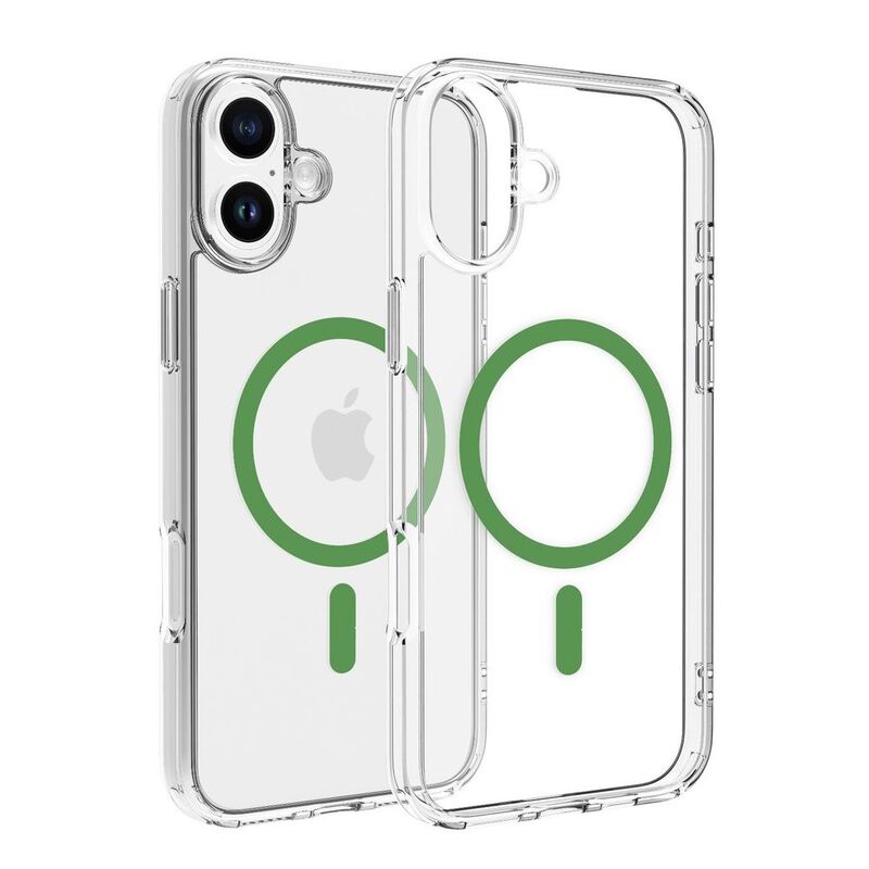 Dviced Magsafe iPhone 16 Plus Case Clear - Green Dviced Magsafe iPhone 16 Plus Case Clear - Green
