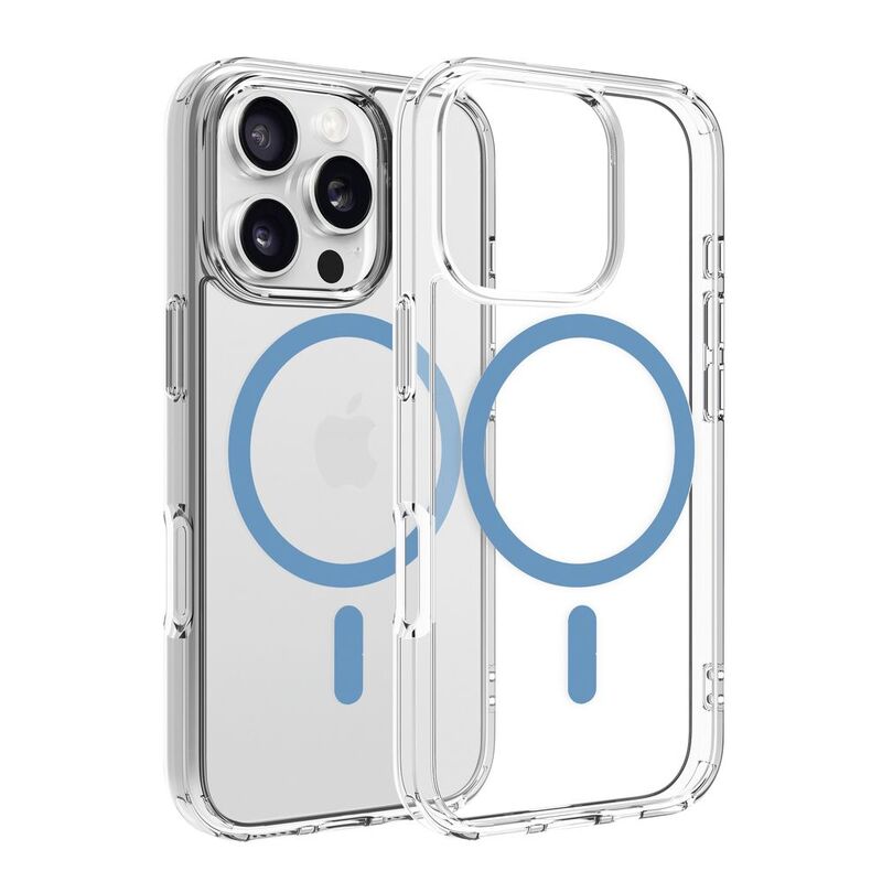 Dviced Magsafe iPhone 16 Pro Case Clear - Blue