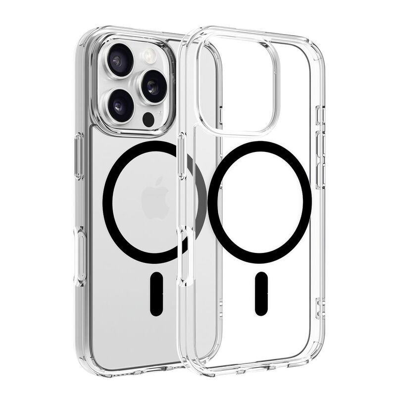 Dviced Magsafe iPhone 16 Pro Case Clear - Black Dviced Magsafe iPhone 16 Pro Case Clear - Black