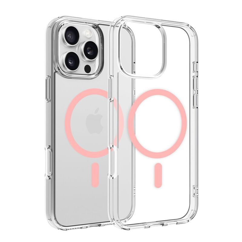 Dviced Magsafe iPhone 16 Pro Max Case Clear - Pink