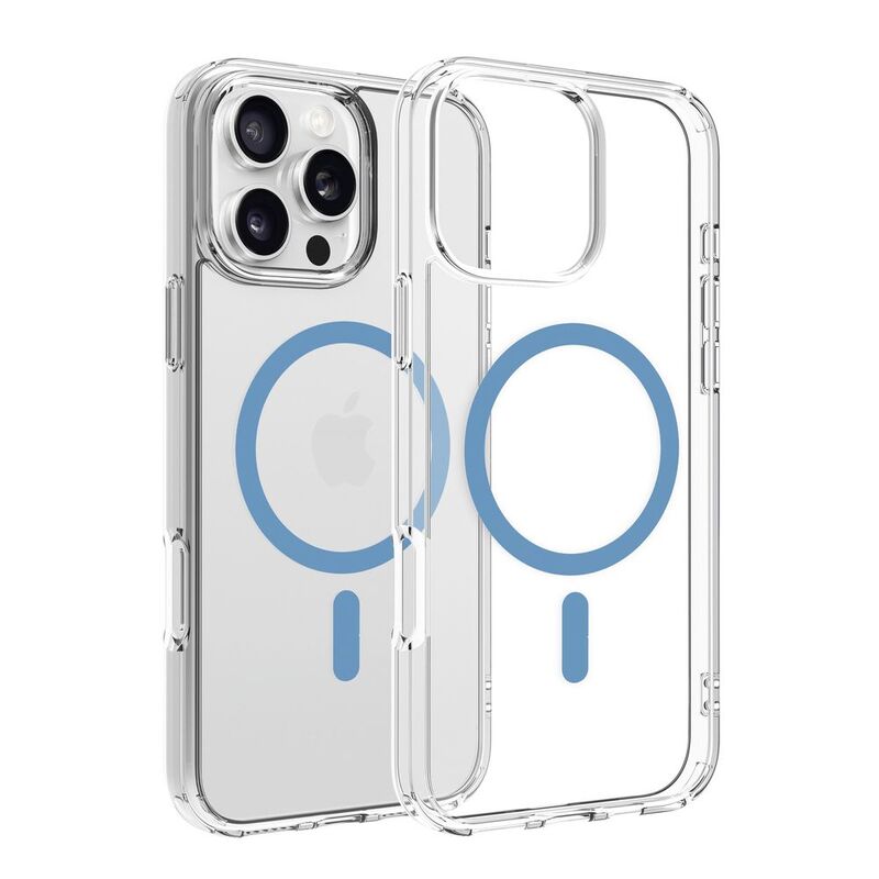 Dviced Magsafe iPhone 16 Pro Max Case Clear - Blue Dviced Magsafe iPhone 16 Pro Max Case Clear - Blue