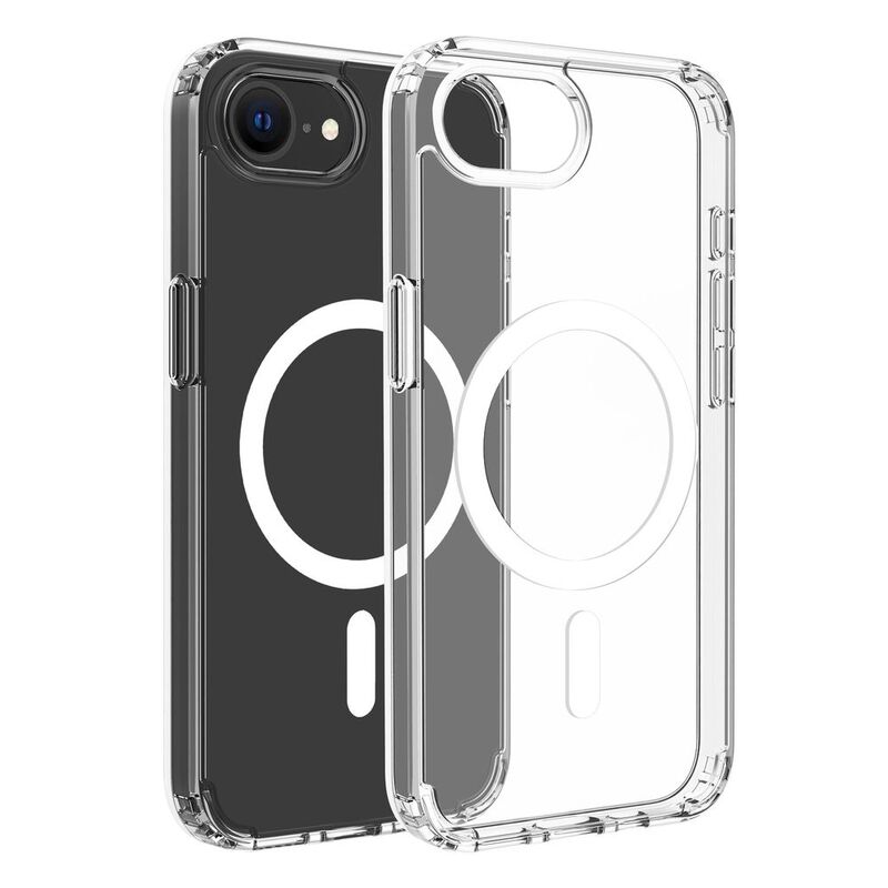 Dviced Magnetic iPhone 16E Clear Case - White Dviced Magnetic iPhone 16E Clear Case - White