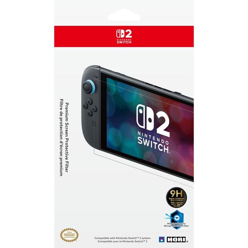 Hori Premium Screen Protective Filter For Nintendo Switch 2 Hori Premium Screen Protective Filter For Nintendo Switch 2