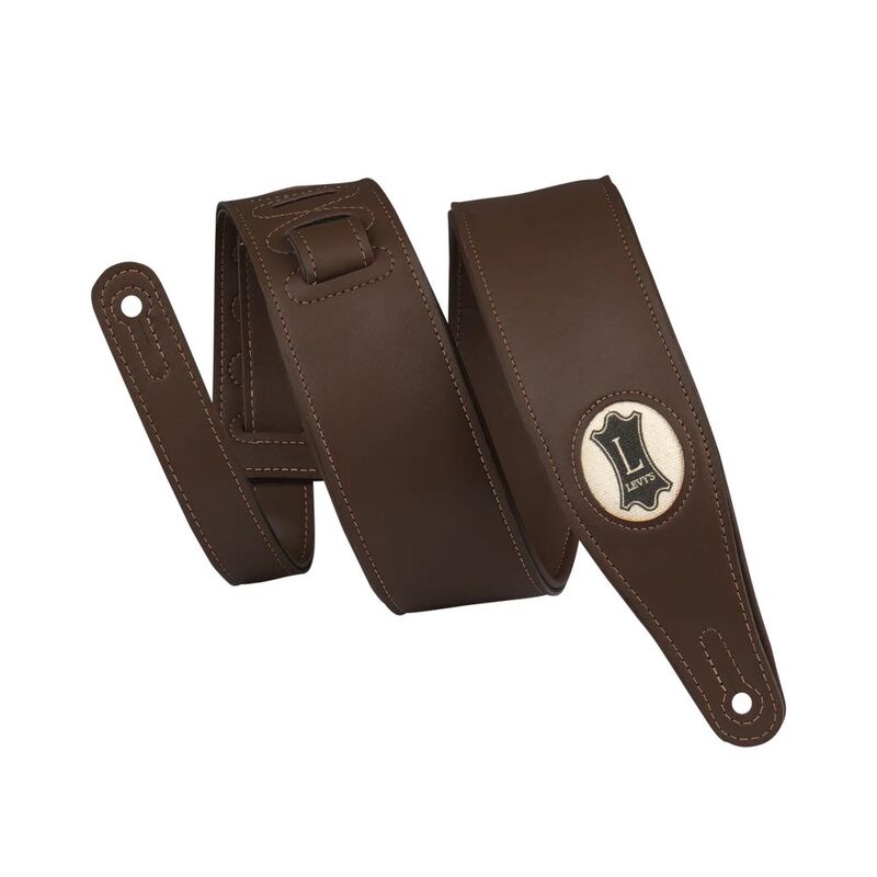 Levy's M17VGNDBR Guitar Strap Vegan Leather Series - Dark Brown Levy's M17VGNDBR Guitar Strap Vegan Leather Series - Dark Brown