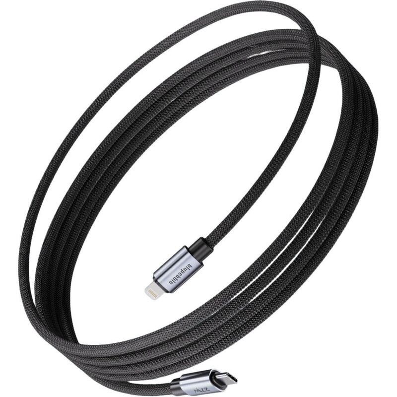 Blupebble Powerflow 27W USB-C To Lightning Braided Cable 1.2M Blupebble Powerflow 27W USB-C To Lightning Braided Cable 1.2M