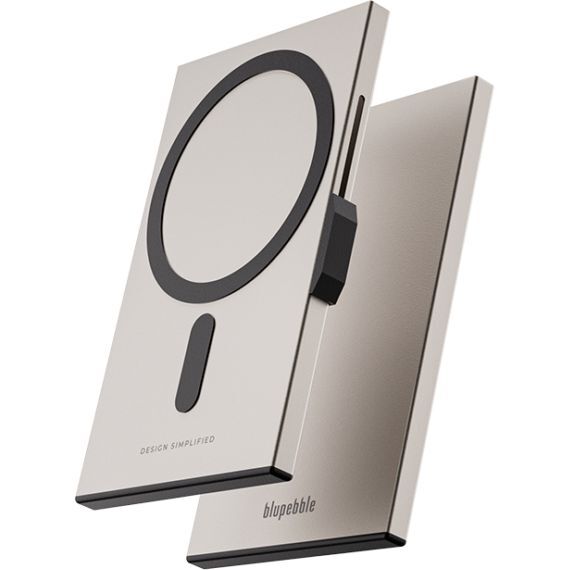 Blupebble 3 Standard Sized Magnetic Card Holder with Rfid Protection (3 Card Mag) - Titanium Blupebble 3 Standard Sized Magnetic Card Holder with Rfid Protection (3 Card Mag) - Titanium